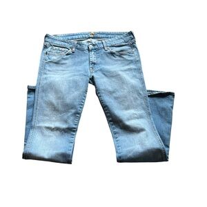Seven for all mankind low waisted flare jeans size 32”